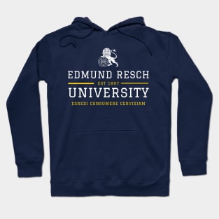 RESCHS UNIVERSITY - white print Hoodie